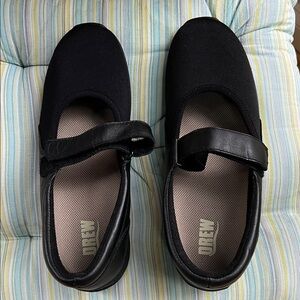 DREW Women's Black Mary Jane Flats